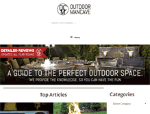 Tablet Screenshot of outdoormancave.com